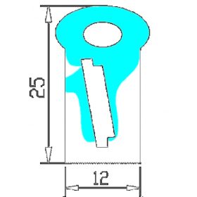   FlexPro hajlítható szilikon LED profil 12mm-es LED szalagokhoz DIY-S1225 IP65