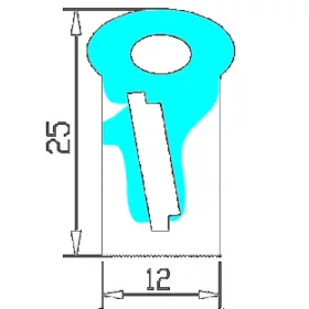   FlexPro hajlítható szilikon LED profil 12mm-es LED szalagokhoz DIY-S1225 IP65