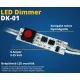 Nyomógombos dimmer LED profilba 8A 12/24V