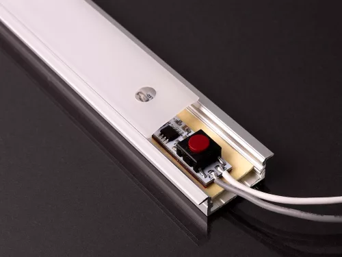 Nyomógombos dimmer LED profilba 8A 12/24V