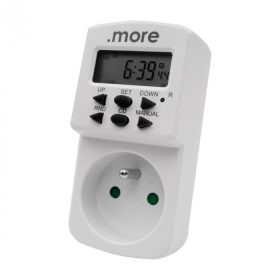 Digitális időzítő heti programozható aljzat