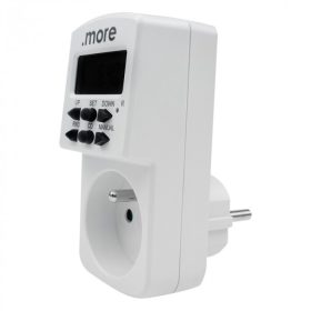 Digitális időzítő heti programozható aljzat