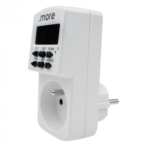 Digitális időzítő heti programozható aljzat