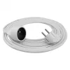 Földelt lengő hosszabbító 5 méter 1 aljzat 3x1.5mm 230V, Max. 2500W, 16A, fehér
