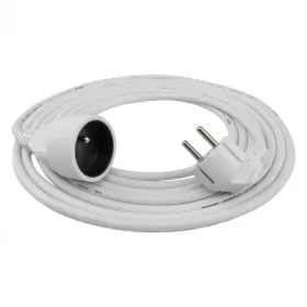   Földelt lengő hosszabbító 5 méter 1 aljzat 3x1.5mm 230V, Max. 2500W, 16A, fehér