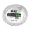 Földelt lengő hosszabbító 5 méter 1 aljzat 3x1.5mm 230V, Max. 2500W, 16A, fehér