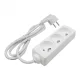 Hálózati elosztó, hosszabbító 3 aljzattal 3x1.0mm 1.5 méter kábel, 230V, Max. 3000W, 13A IP20 – fehér