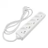 Hálózati elosztó, hosszabbító 5 aljzattal 3x1.0mm 1.5 méter kábel, 230V, Max. 3000W, 13A IP20 – fehér