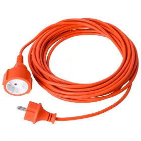   Univerzális narancssárga lengő hosszabbító 20 méter 1 aljzat 2x1mm 230V, Max. 2000W, 13A