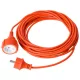 Univerzális narancssárga lengő hosszabbító 30 méter 1 aljzat 2x1mm 230V, Max. 2000W, 13A