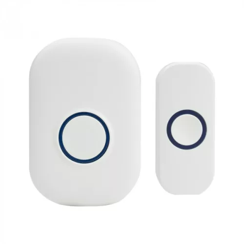 Ecolight BIM-01 fehér vezeték nélküli konnektoros ajtócsengő és nyomógomb