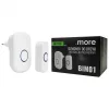 Ecolight BIM-01 fehér vezeték nélküli konnektoros ajtócsengő és nyomógomb