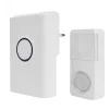Ecolight BIM-02 fehér vezeték nélküli konnektoros ajtócsengő névjegytartós nyomógombbal