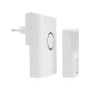 Ecolight BIM-02 fehér vezeték nélküli konnektoros ajtócsengő névjegytartós nyomógombbal