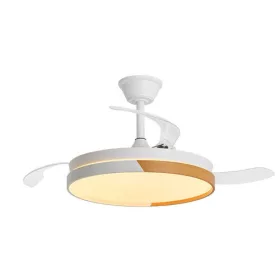 Modee 50 cm átmérőjű modern mennyezeti LED lámpa beépített ventilátorral és állítható fehér világítással