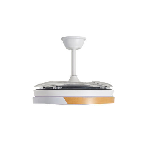 Modee 50 cm átmérőjű modern mennyezeti LED lámpa beépített ventilátorral és állítható fehér világítással