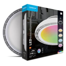 Modee 45 cm átmérőjű modern mennyezeti LED lámpa beépített ventilátorral és RGB világítással