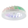 Modee 54 cm átmérőjű modern mennyezeti LED lámpa beépített ventilátorral és RGB világítással