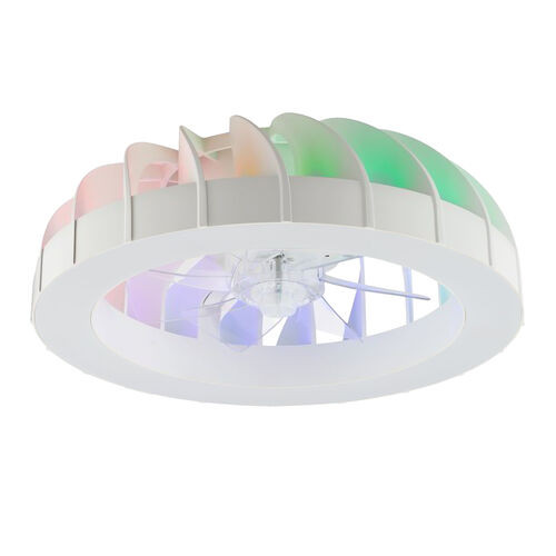 Modee 54 cm átmérőjű modern mennyezeti LED lámpa beépített ventilátorral és RGB világítással
