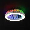 Modee 54 cm átmérőjű modern mennyezeti LED lámpa beépített ventilátorral és RGB világítással