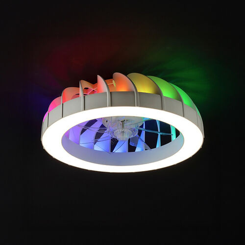 Modee 54 cm átmérőjű modern mennyezeti LED lámpa beépített ventilátorral és RGB világítással