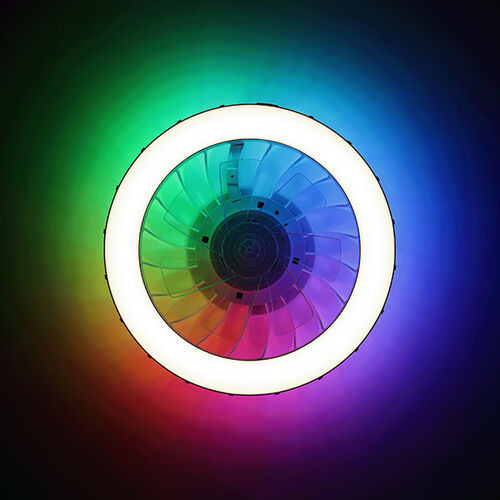 Modee 54 cm átmérőjű modern mennyezeti LED lámpa beépített ventilátorral és RGB világítással