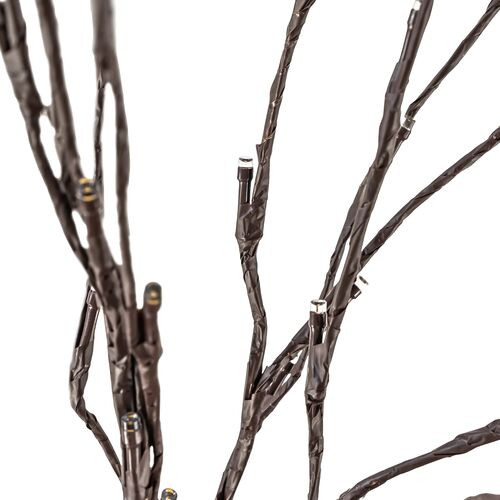 LED Napelemes Világító Fa Lámpa dekoráció 110cm - meleg fehér fény