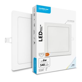   Modee négyzet LED panel 6W 540lm 6000K 117x117mm Beépíthető A2