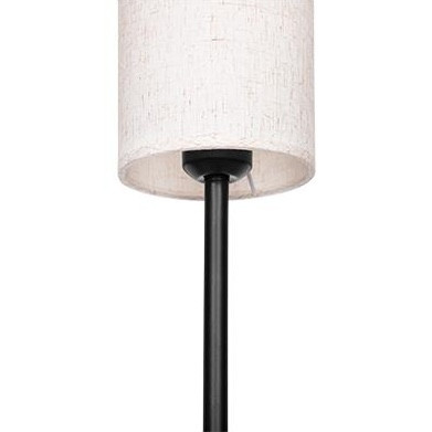 PASSO állólámpa rattan burával – fekete, 150 cm