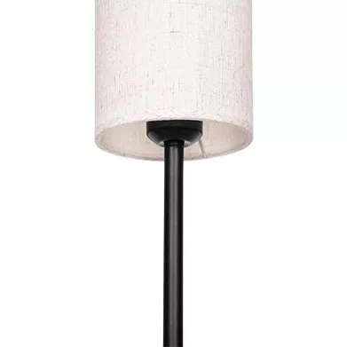 PASSO állólámpa rattan burával – fekete, 150 cm