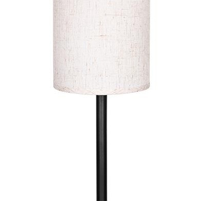 PASSO fekete állólámpa rattan burával, 150 cm, E27-es foglalattal