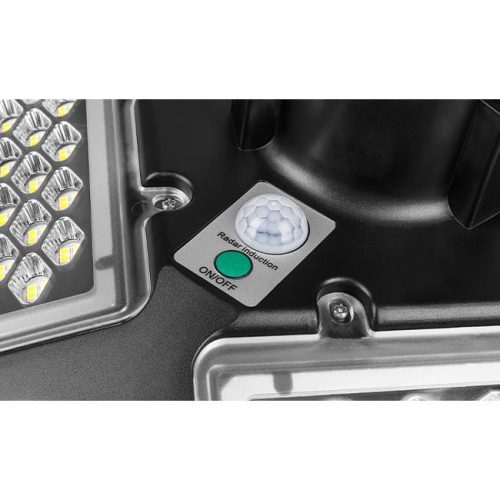 Professzionális Napelemes Fali Reflektor 200W (IP65) – Mozgásérzékelős Területvilágító