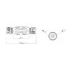 Vízvédett kábelcsatlakozó IP68 2 utas 0,75-2.5mm²