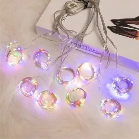   LED függöny színes, 3x3m, USB csatlakozóval és távirányítóval