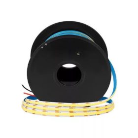 12V-os IP65 vízálló természetes fehér (4000K) COB LED szalag pöttymentes fénnyel