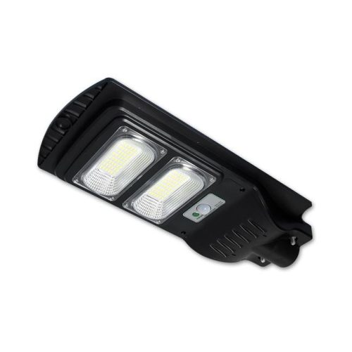  Napelemes Utcai Lámpa 100W, 2000lm, 6000K, Alkonyat- és Mozgásérzékelővel, Távirányítóval, IP65