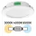 UltraLux 4W beépíthető vízálló LED bútor spotlámpa 12V állítható CCT színhőmérséklettel, Fehér kerettel