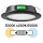 UltraLux 4W beépíthető vízálló LED bútor spotlámpa 12V állítható CCT színhőmérséklettel, Fekete kerettel
