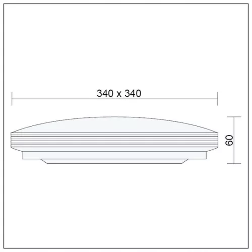 Domin LED mennyezeti lámpa 24W, természetes fehér, 34X34 cm, IP44