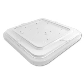 Auris vékony, négyzet alakú hófehér LED mennyezeti lámpa természetes fehér fénnyel