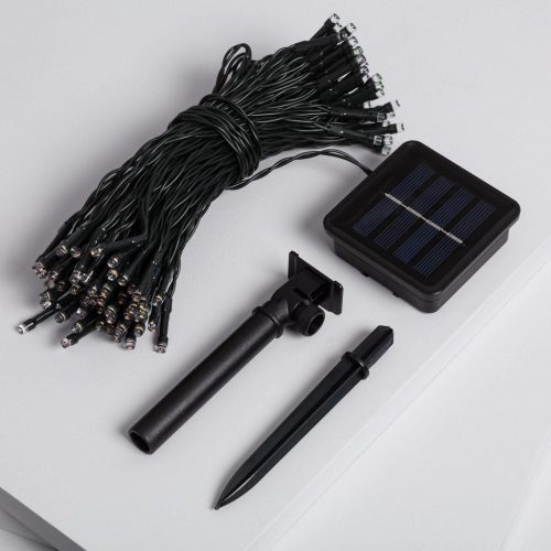 Kerti napelemes fényfüzér 11,9 méter 100 LED Meleg fehér