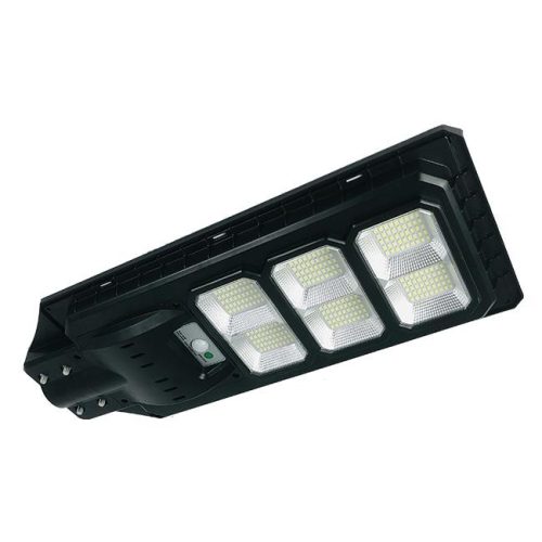 Napelemes Utcai Lámpa 300W, 4200lm, 6000K, Alkonyat- és Mozgásérzékelővel, Távirányítóval, IP65