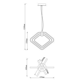 MESTO LED-es függőlámpa természetes fehér 36W