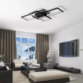   MasterLED Galaxis Pegaz távirányítós mennyezeti LED lámpa 105×50 cm 130W fekete