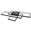 MasterLED Galaxis Pegaz távirányítós mennyezeti LED lámpa 105×50 cm 130W fekete