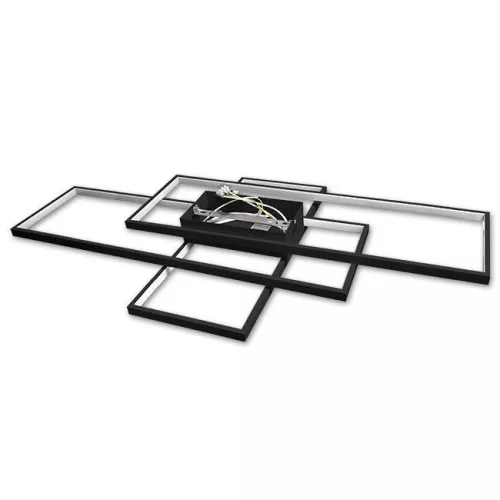 MasterLED Galaxis Pegaz távirányítós mennyezeti LED lámpa 105×50 cm 130W fekete