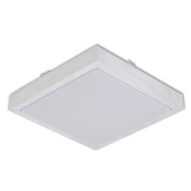 SOLEN mennyezeti LED lámpa négyzet 27cm 2xE27 foglalattal Fehér