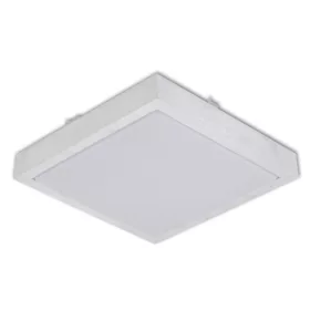 SOLEN mennyezeti LED lámpa négyzet 27cm 2xE27 foglalattal Fehér