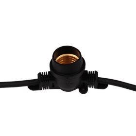 Sorolható kültéri izzósor 10 méter, 10xE27 foglalat