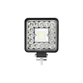 Négyzet alakú LED munkalámpa – 123W – 12300 lumen – 10–60V – 6000K hidegfehér fény